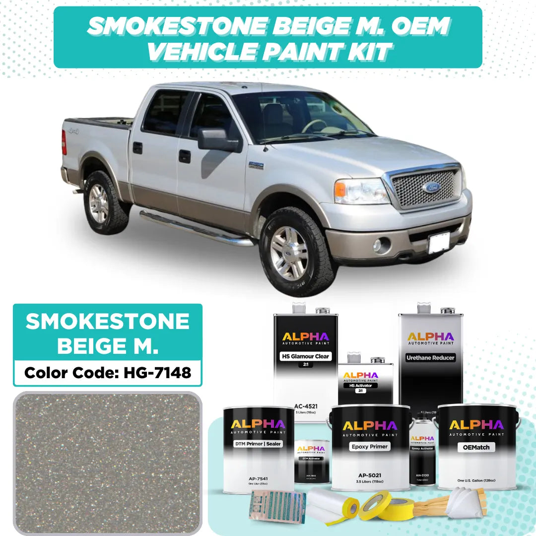 Ford Smokestone Beige Metallic HG-7148 | OEMatch Vehicle Paint Kit