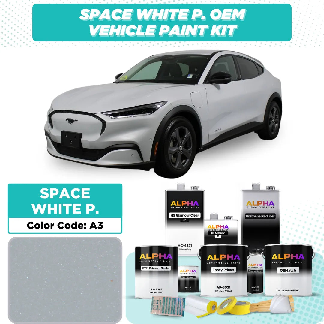 Ford Space White Pearl A3 / A3 | OEMatch Vehicle Paint Kit