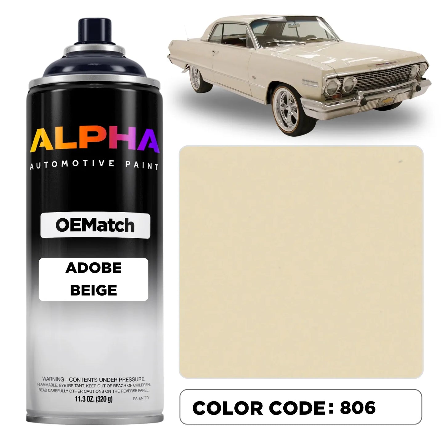 GM Adobe Beige 806 | OEMatch Spray Can