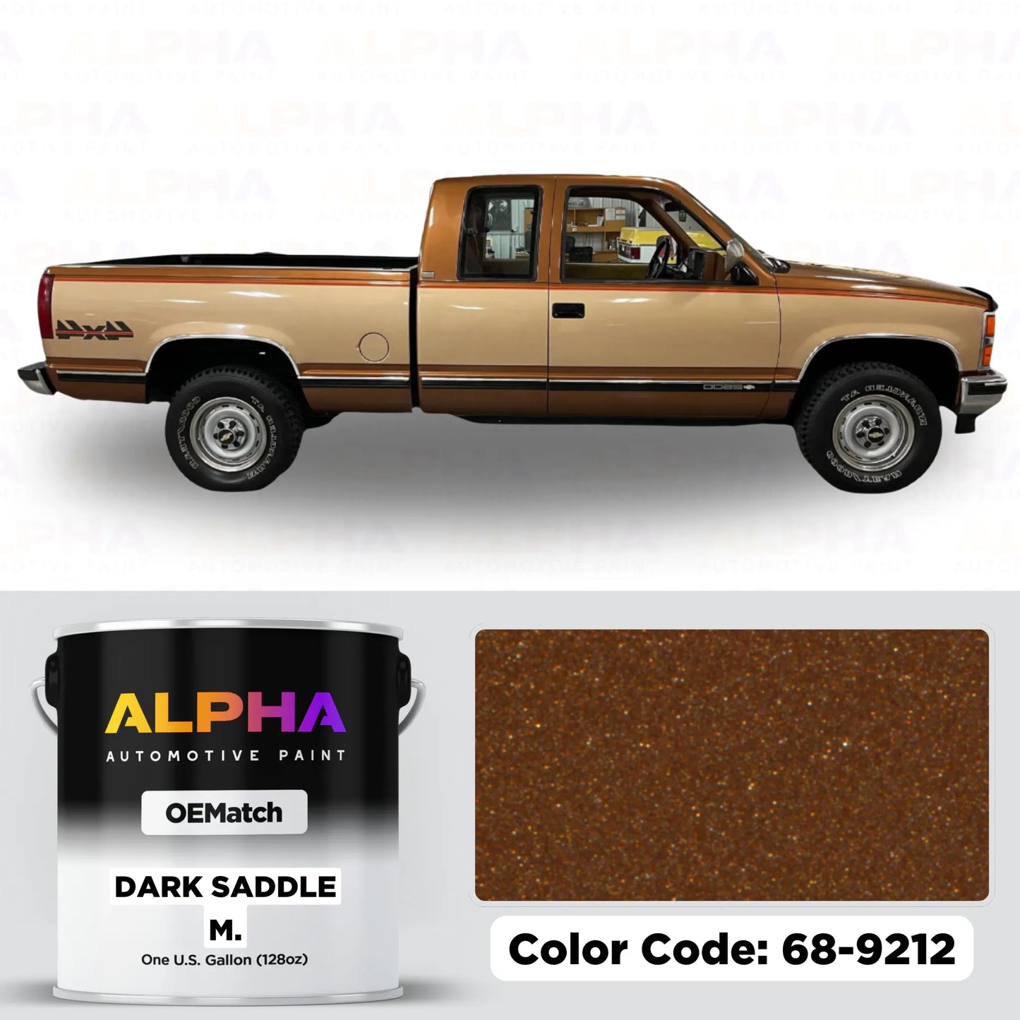 GM Dark Saddle Metallic 68-9212 | OEMatch Basecoat