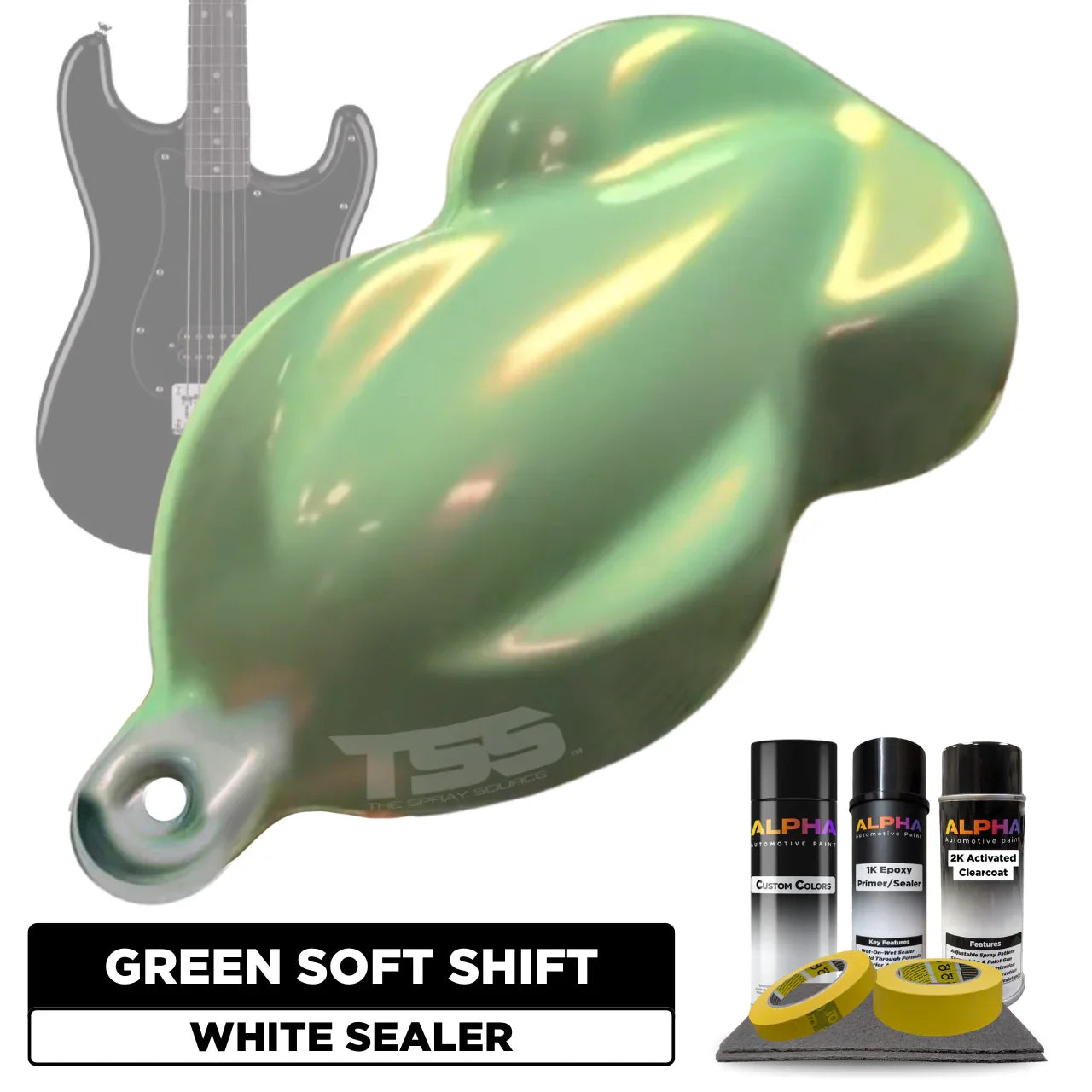 Green Soft Shift Guitar Paint Kit