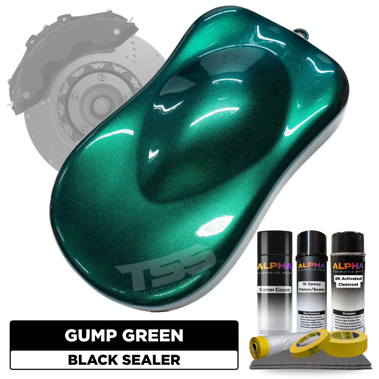 Gump Green Brake Caliper Paint Kit – The Spray Source