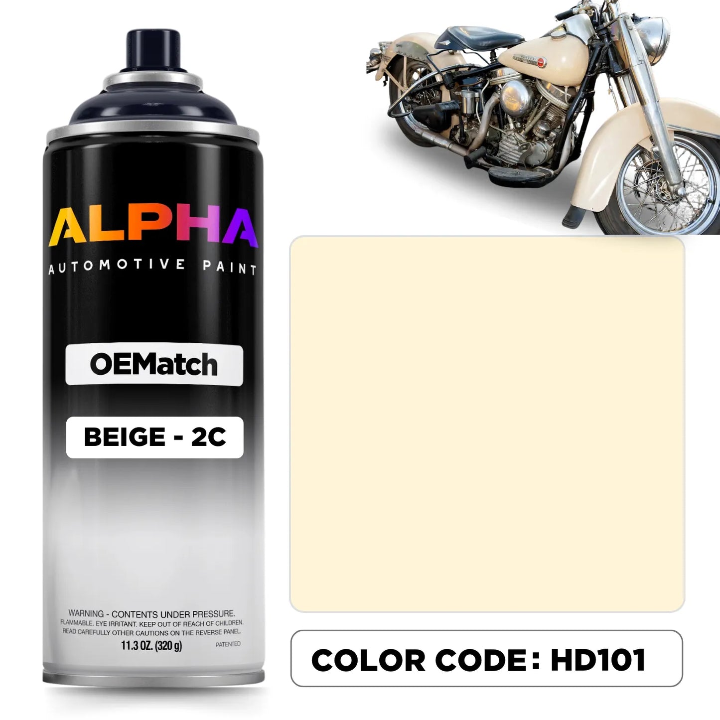 Harley-Davidson Beige 2C HD101 | OEMatch Spray Can