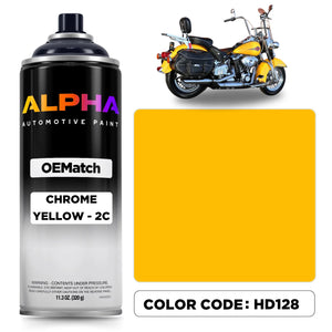 Harley-Davidson Chrome Yellow 2C HD128 | OEMatch Spray Can
