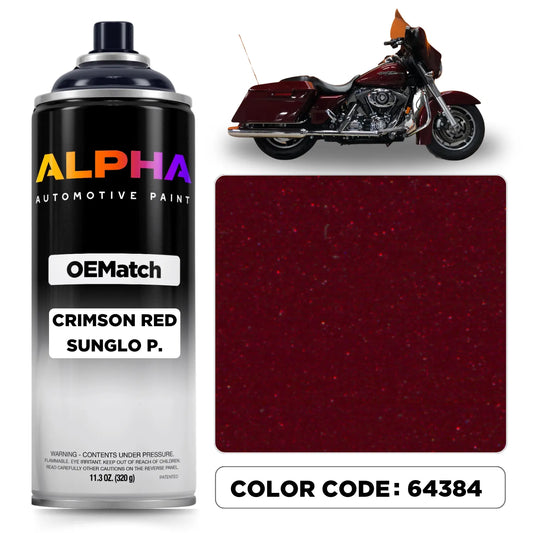 Harley-Davidson Crimson Red Sunglo P. 64384 | OEMatch Spray Can