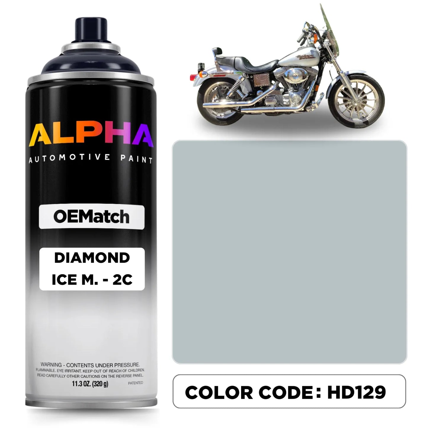 Harley-Davidson Diamond Ice Metallic 2C HD129 | OEMatch Spray Can