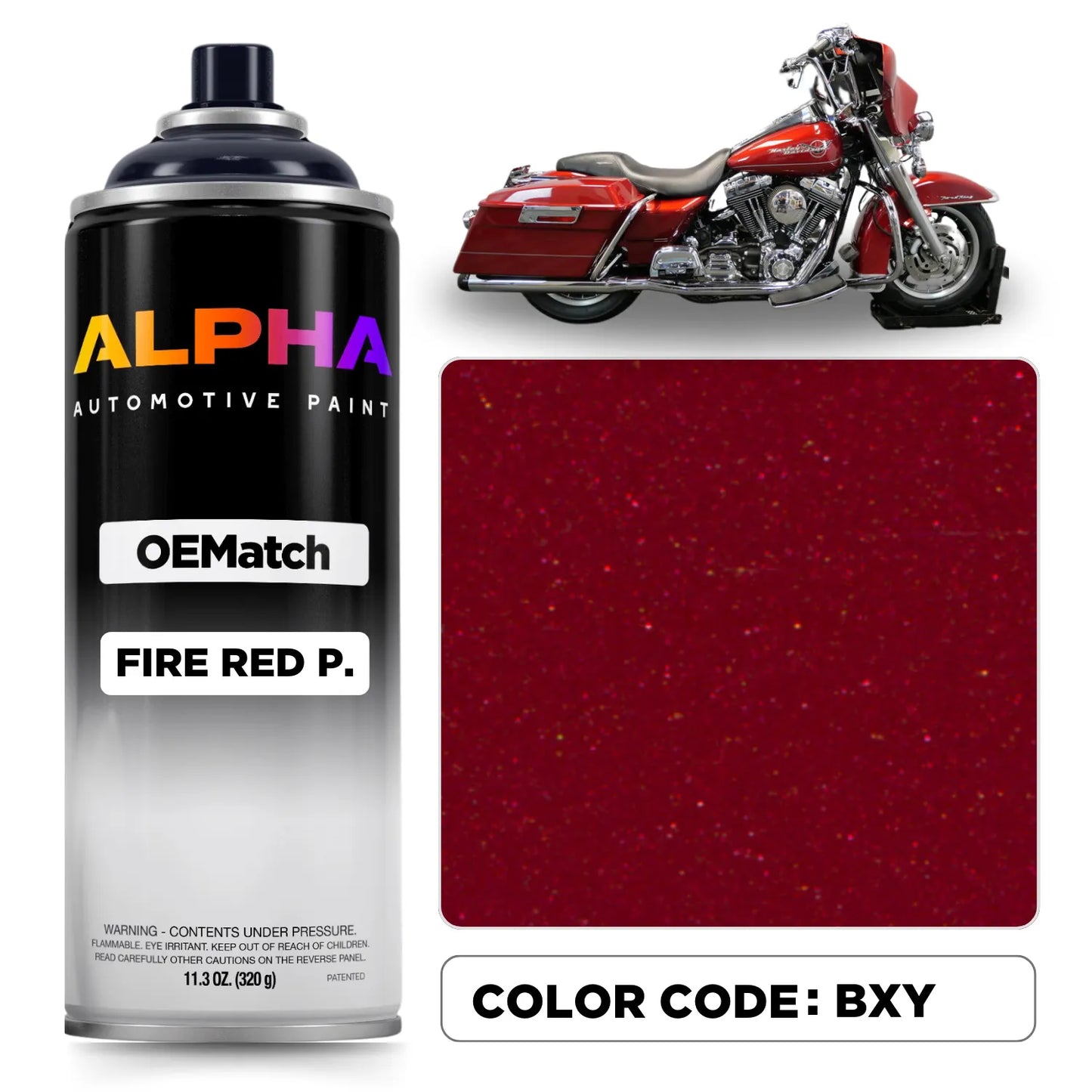 Harley-Davidson Fire Red Pearl BXY | OEMatch Spray Can