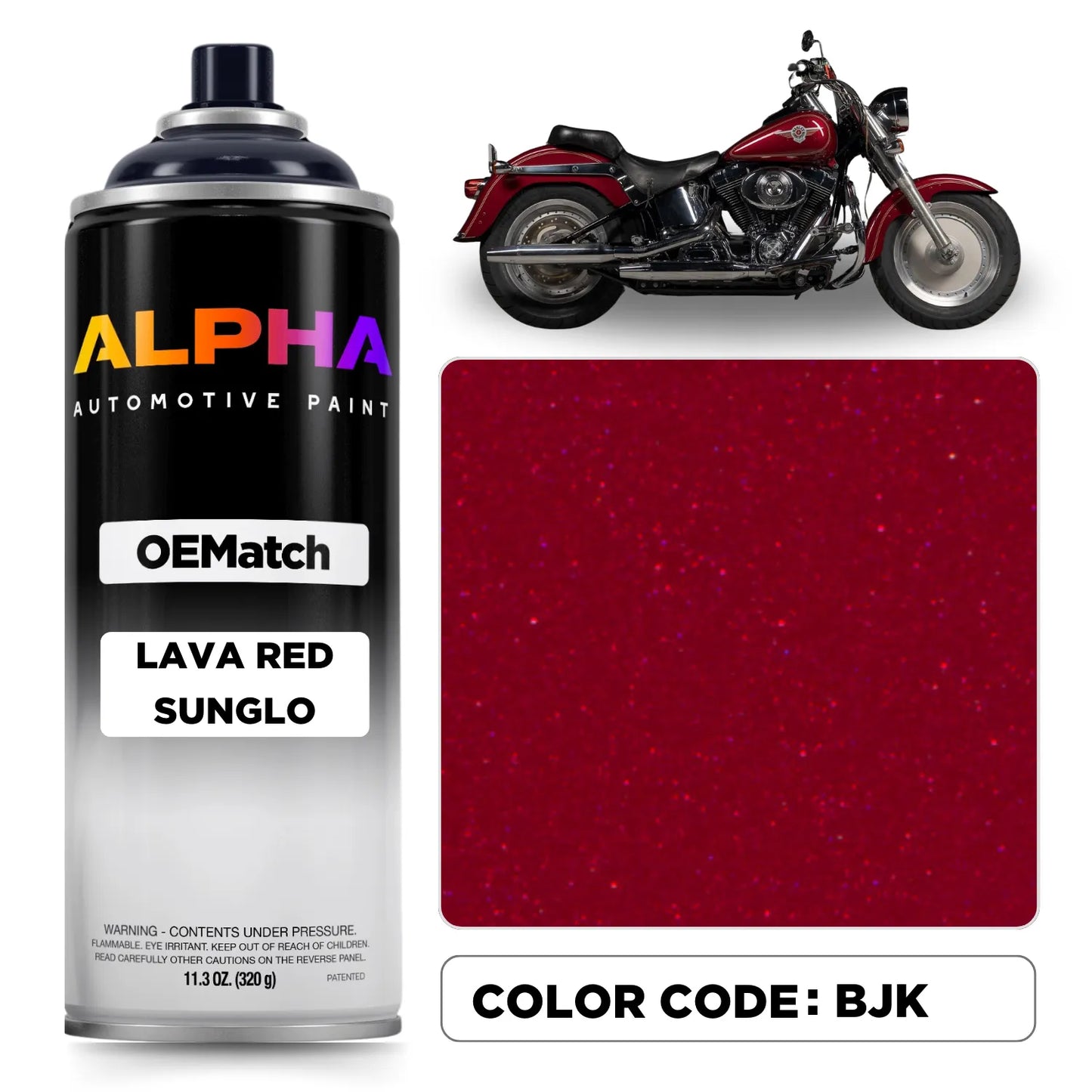 Harley-Davidson Lava Red Sunglo BJK | OEMatch Spray Can