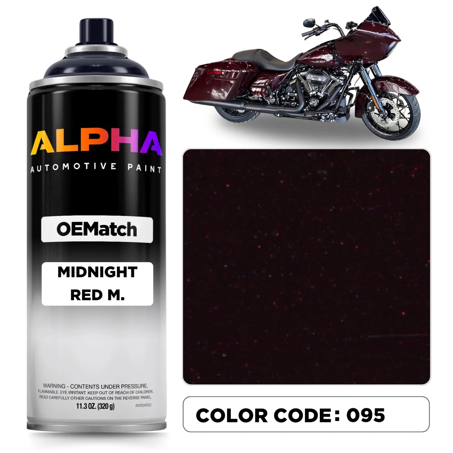 Harley-Davidson Midnight Red M. 095 | OEMatch Spray Can