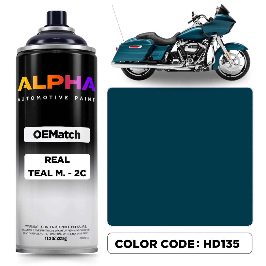 Harley-Davidson Real Teal Metallic - 2C HD135 | OEMatch Spray Can