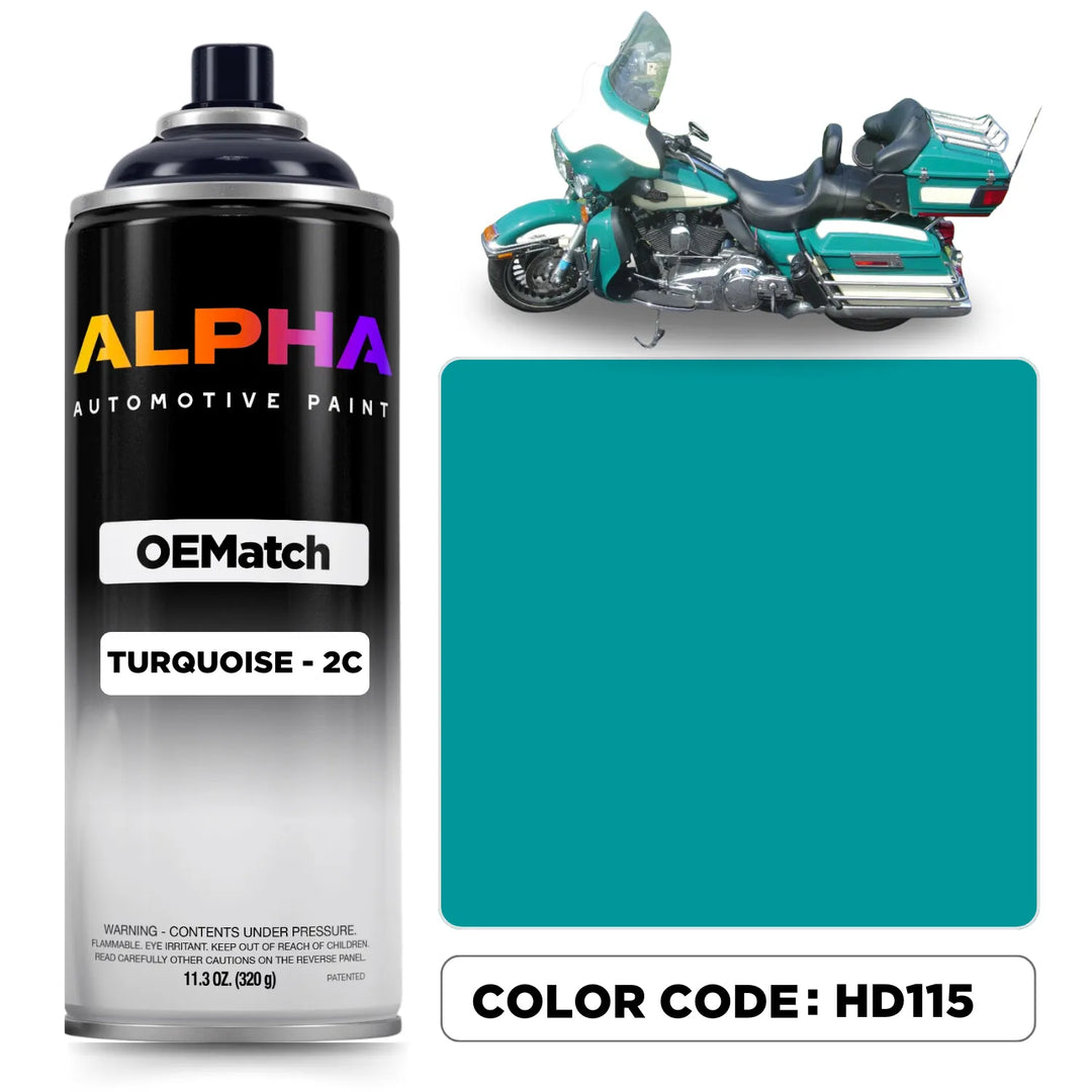 Harley-Davidson Turquoise - 2C HD115 | OEMatch Spray Can