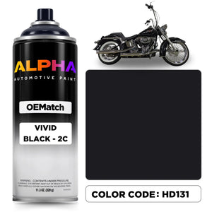 Harley-Davidson Vivid Black 2C HD131 | OEMatch Spray Can