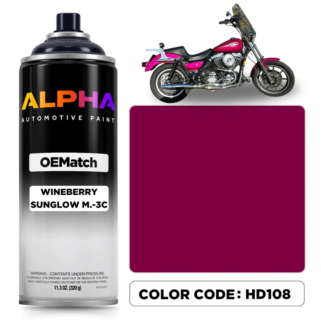 Harley-Davidson Wineberry Sunglow M.-3C HD108 | OEMatch Spray Can