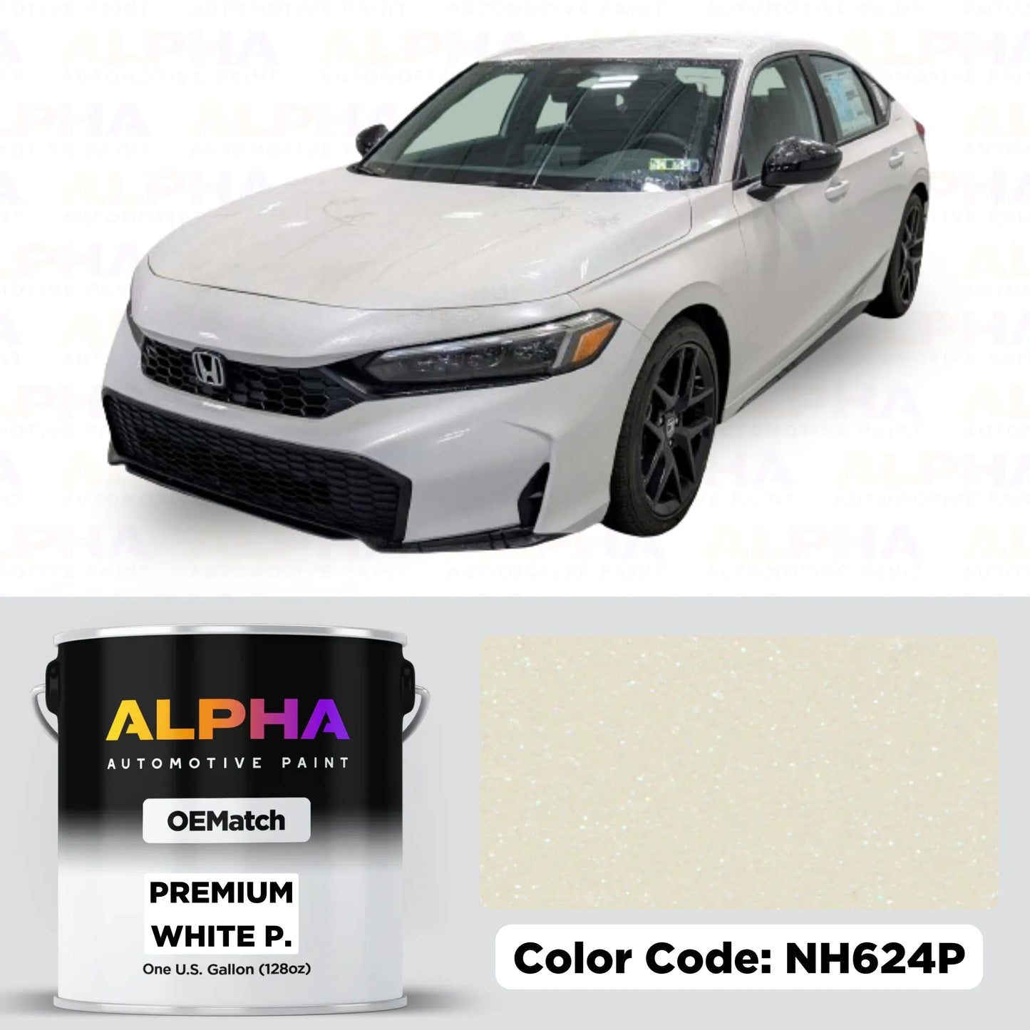 Honda Premium White Pearl NH624P | OEMatch Basecoat