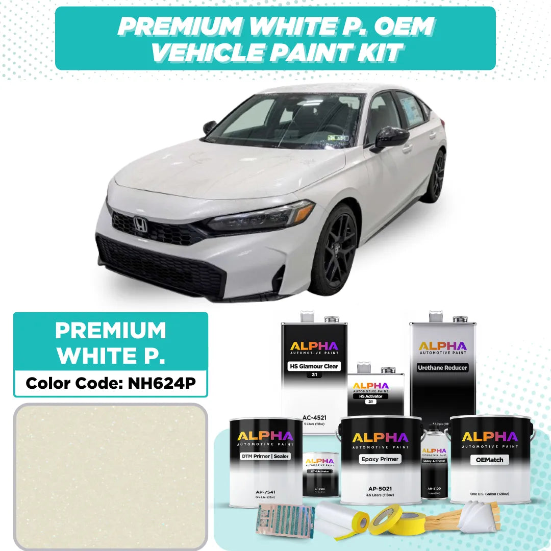 Honda Premium White Pearl NH624P | OEMatch Vehicle Paint Kit