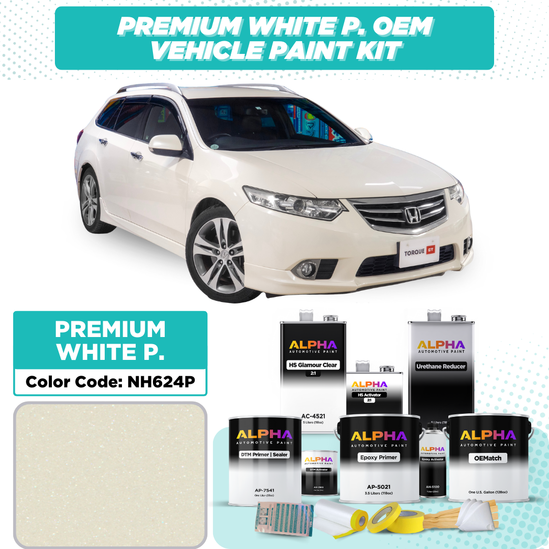 Honda Premium White Pearl NH624P | OEMatch Vehicle Paint Kit
