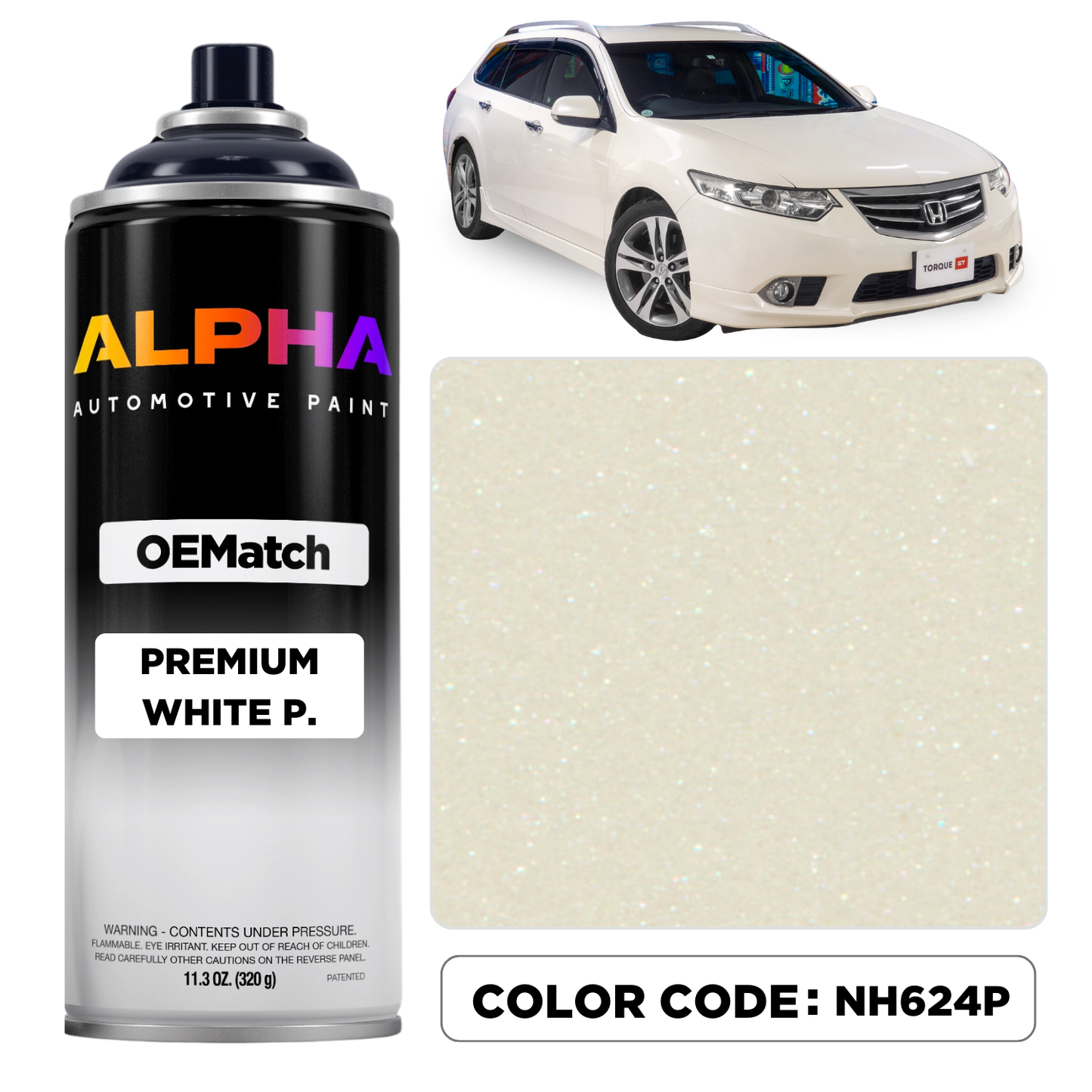Honda Premium White Pearl NH624P | OEMatch Spray Can