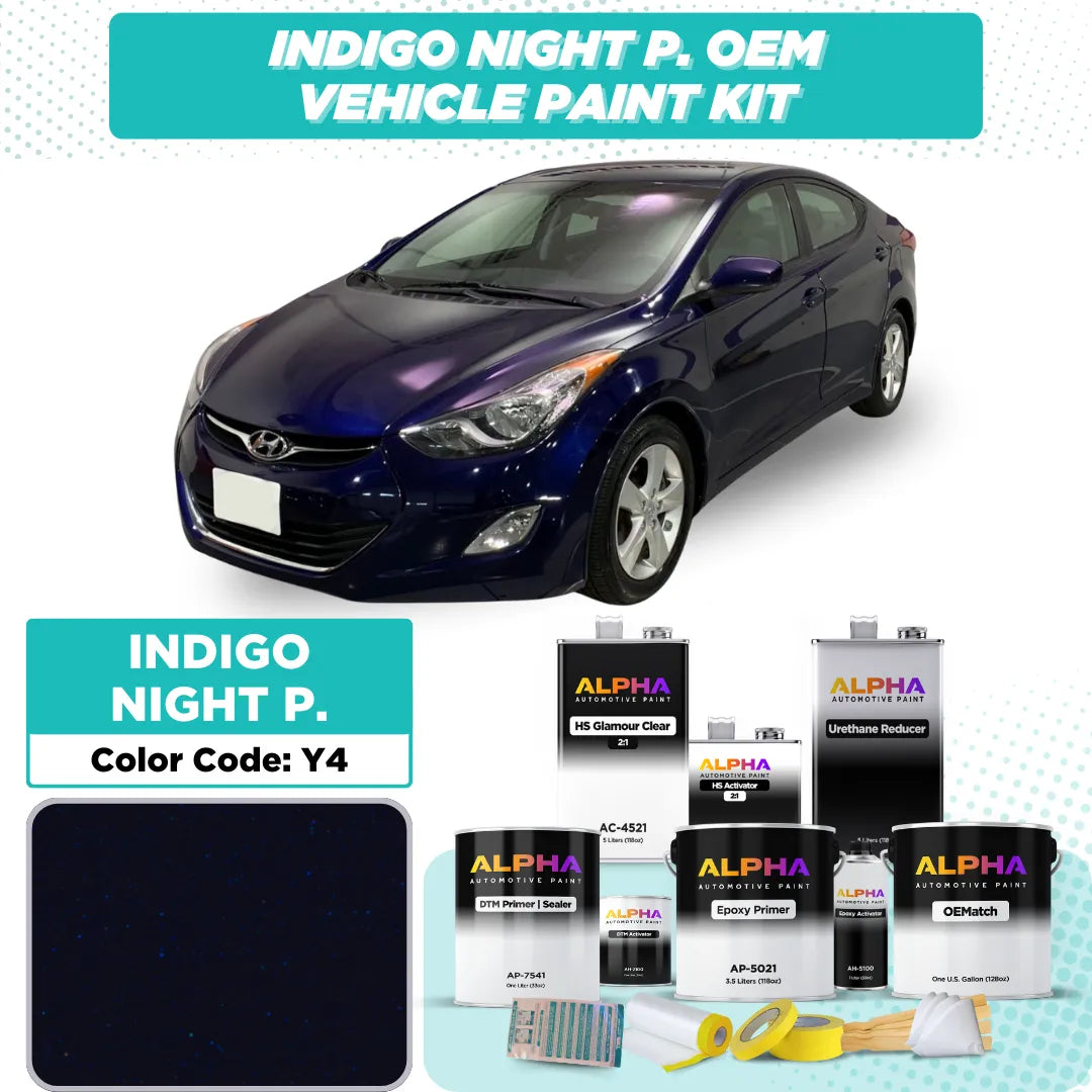 Hyundai Indigo Night Pearl Y4 / Y4U | OEMatch Vehicle Paint Kit