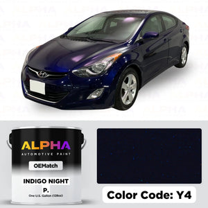 Hyundai Indigo Night Pearl Y4 / Y4U | OEMatch Basecoat