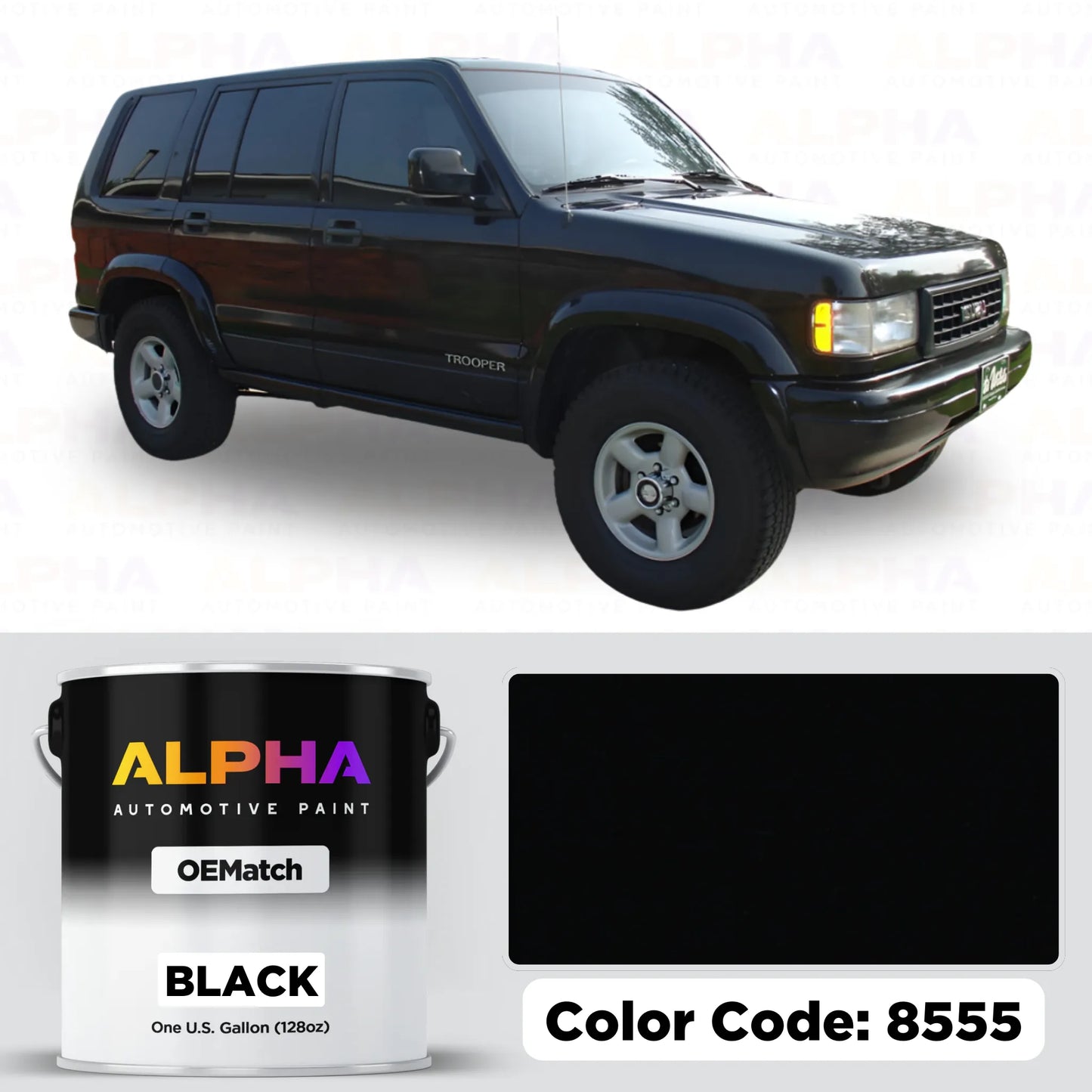 Isuzu Black 8555 / 41-8555 | OEMatch Basecoat
