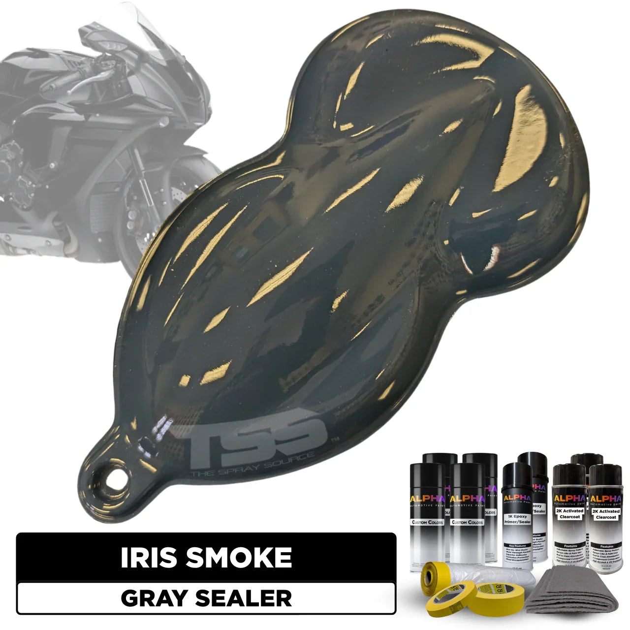 Iris Smoke Motorcycle Paint Kit