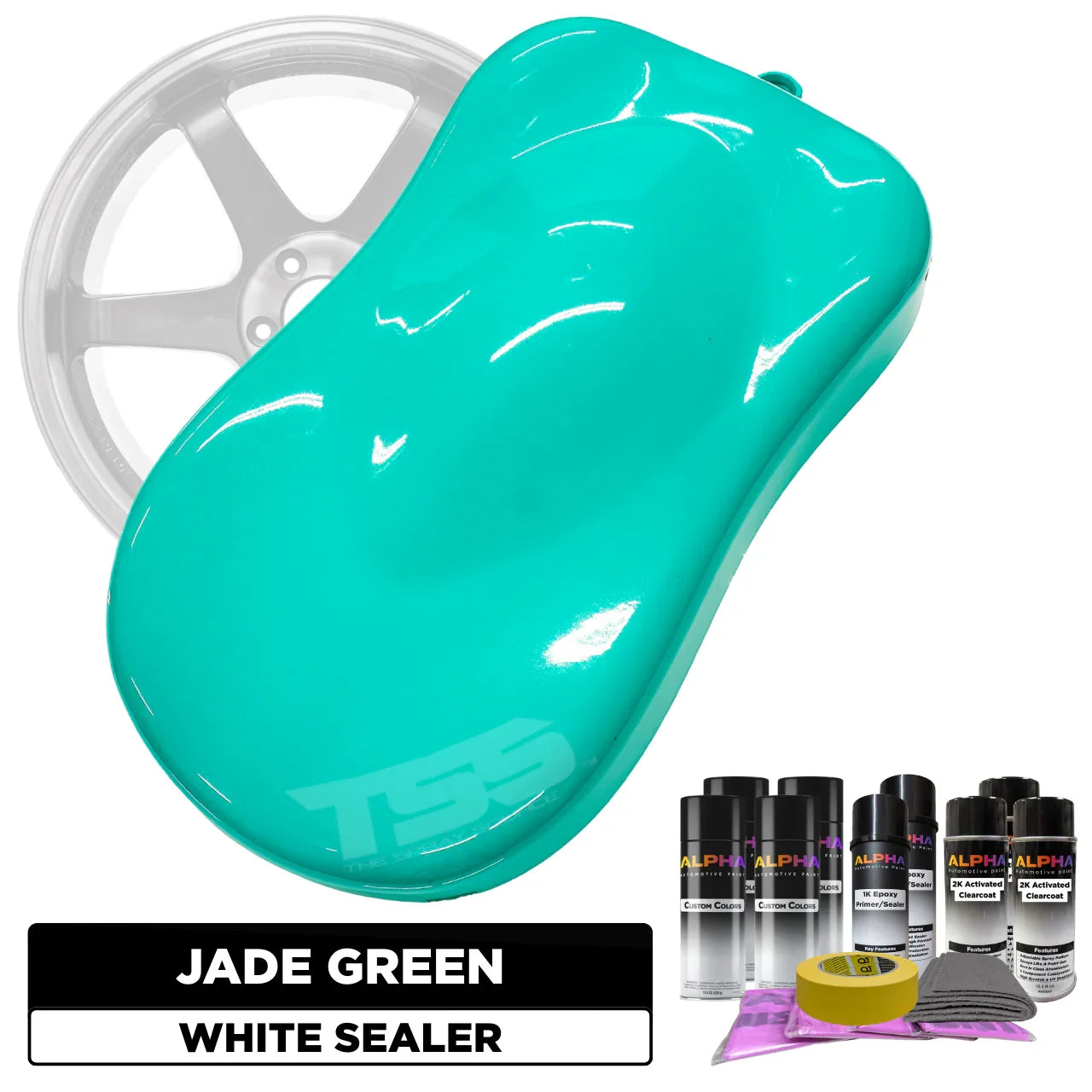 Jade Green Wheel Paint Kit