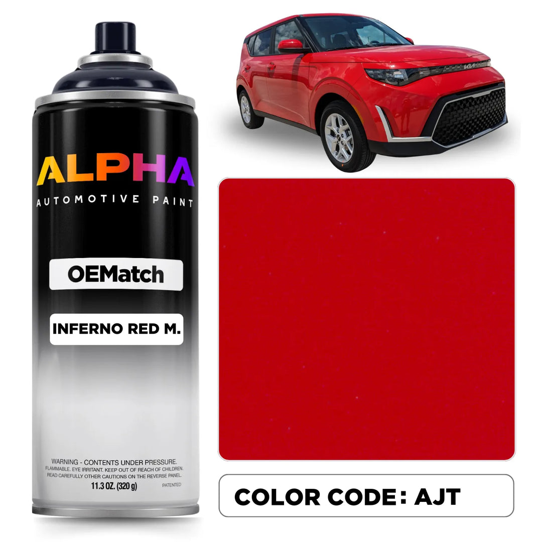 Kia Inferno Red Metallic AJT | OEMatch Spray Can