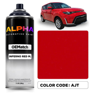Kia Inferno Red Metallic AJT | OEMatch Spray Can