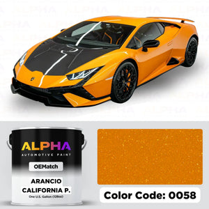 Lamborghini Arancio California P. 0058 / 954.164 | OEMatch Basecoat