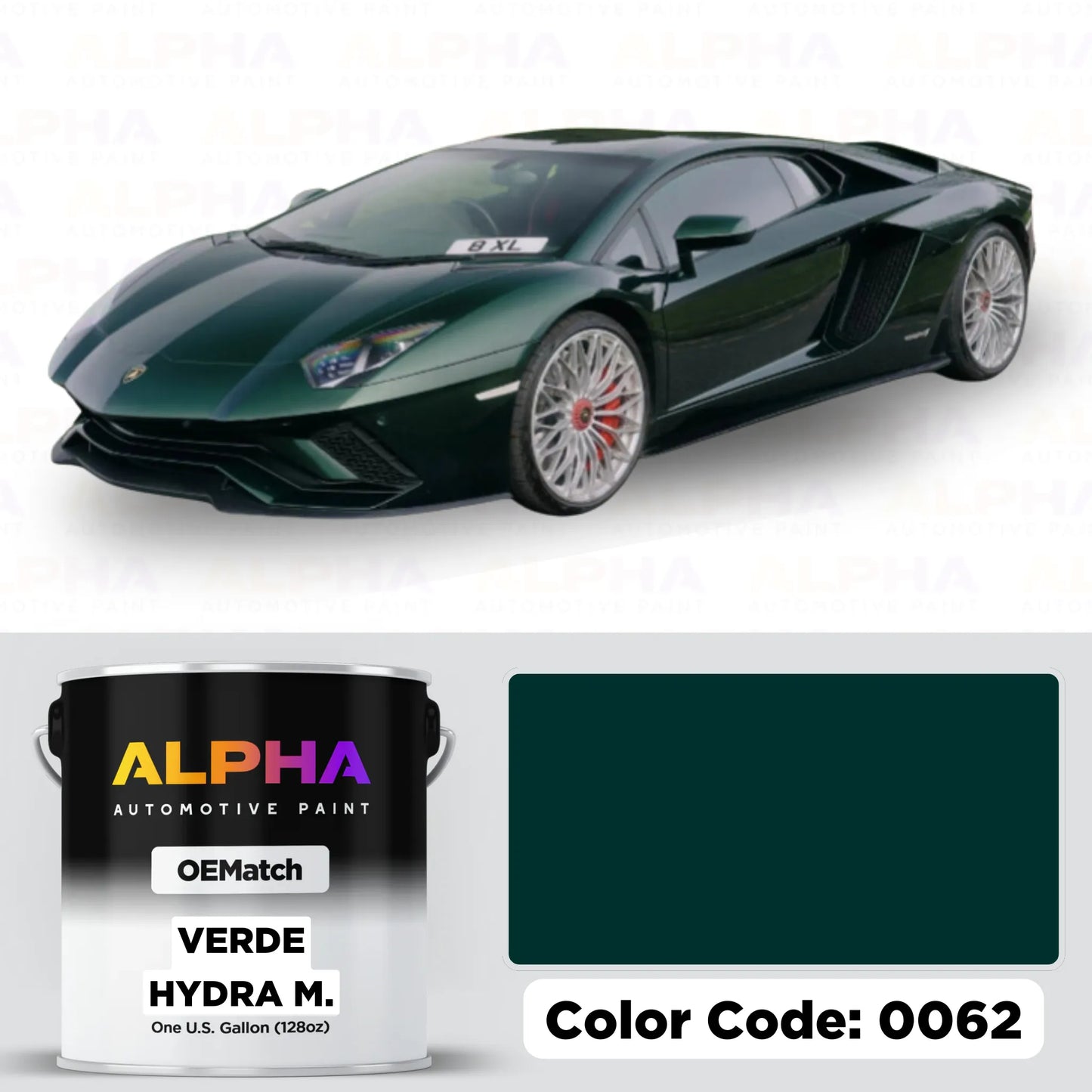 LAMBORGHINI VERDE HYDRA M. 0062 | OEMatch Basecoat