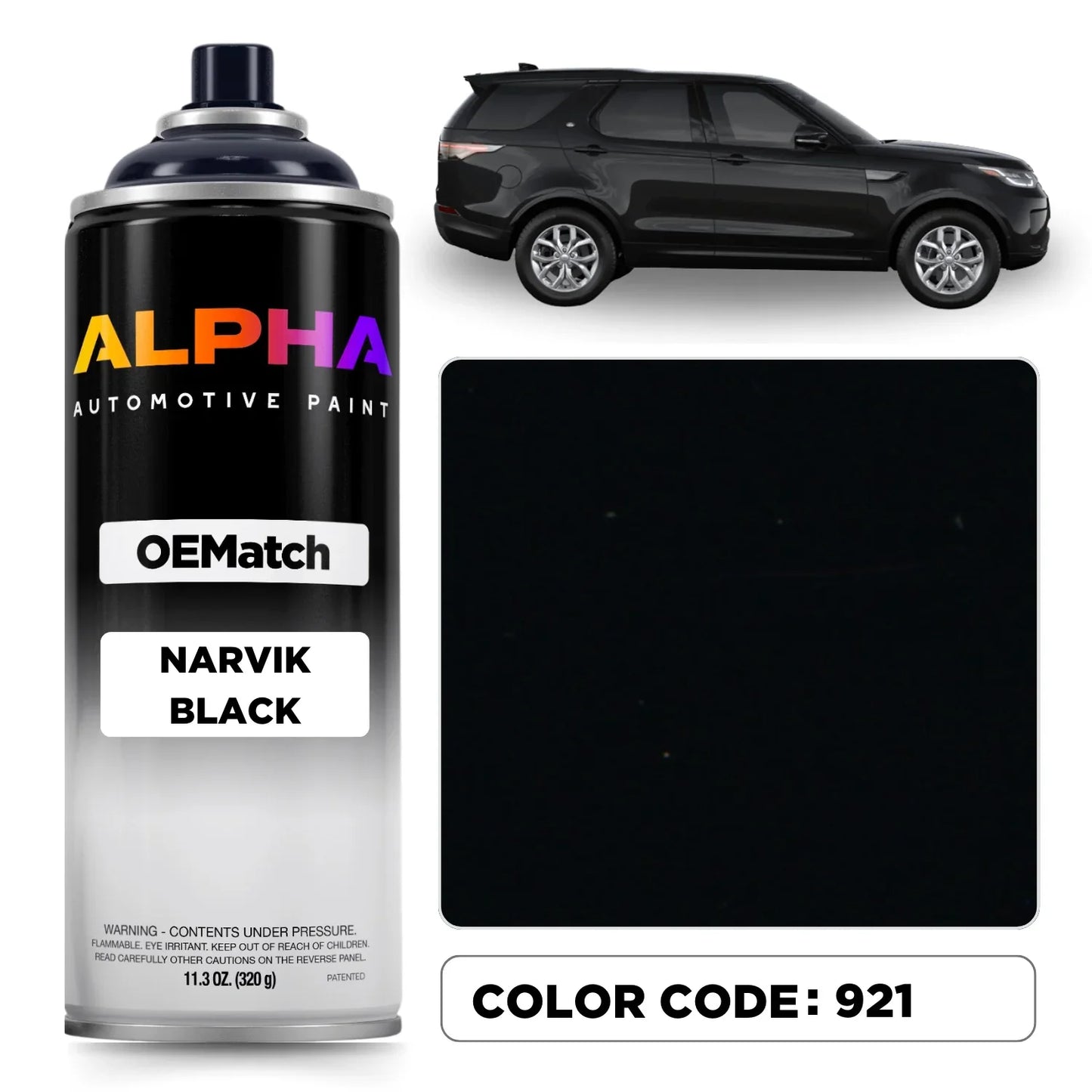 LANDROVER NARVIK BLACK 921 / PEC | OEMatch Spray Can