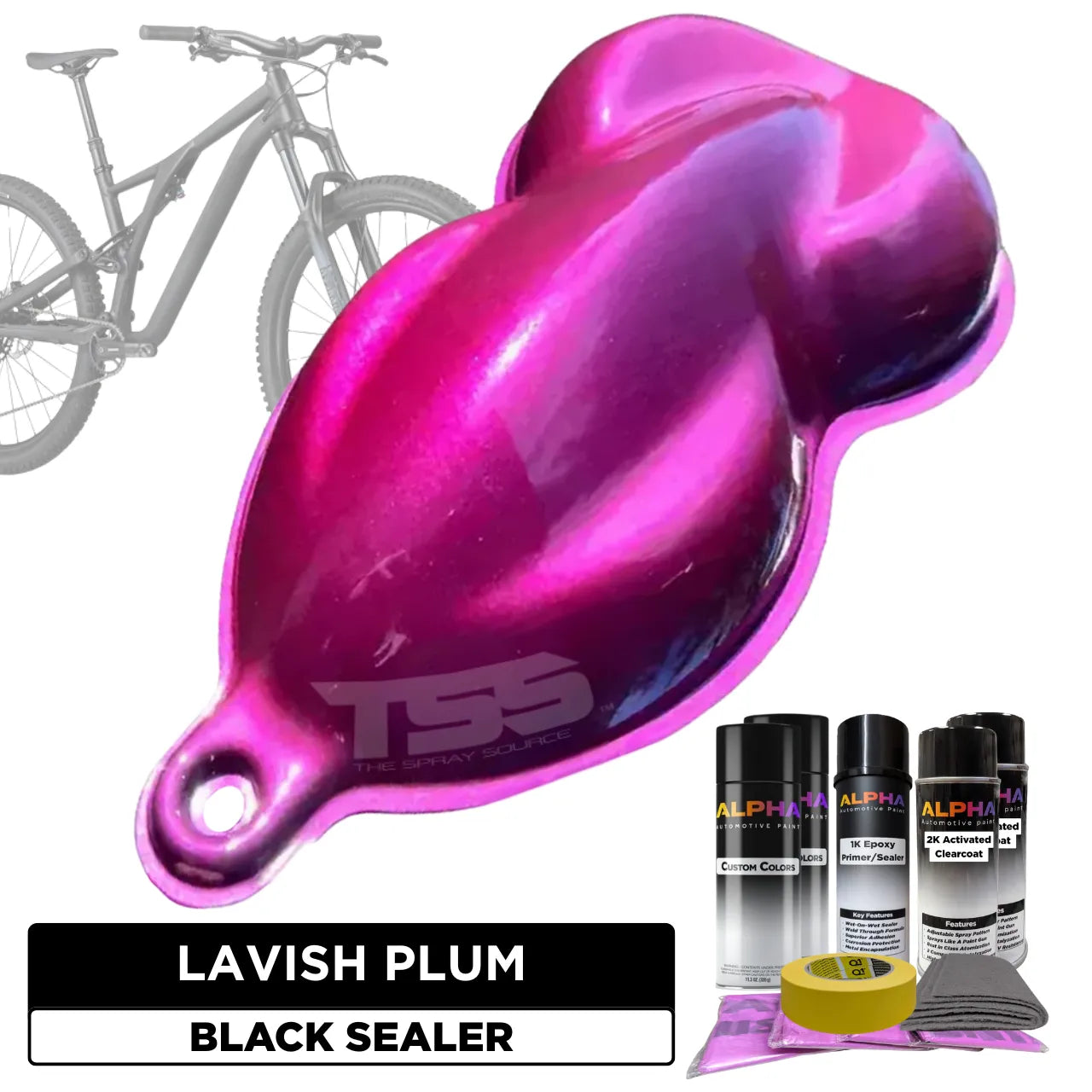 Lavish Plum Bike Paint Kit