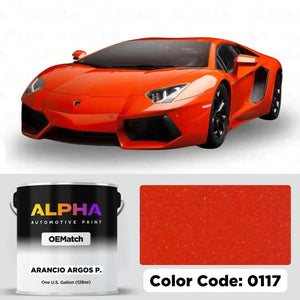 Lamborghini Arancio Argos Pearl 0117 | OEMatch Basecoat