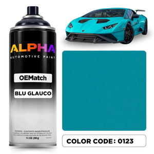 Lamborghini Blu Glauco 0123 | OEMatch Spray Can