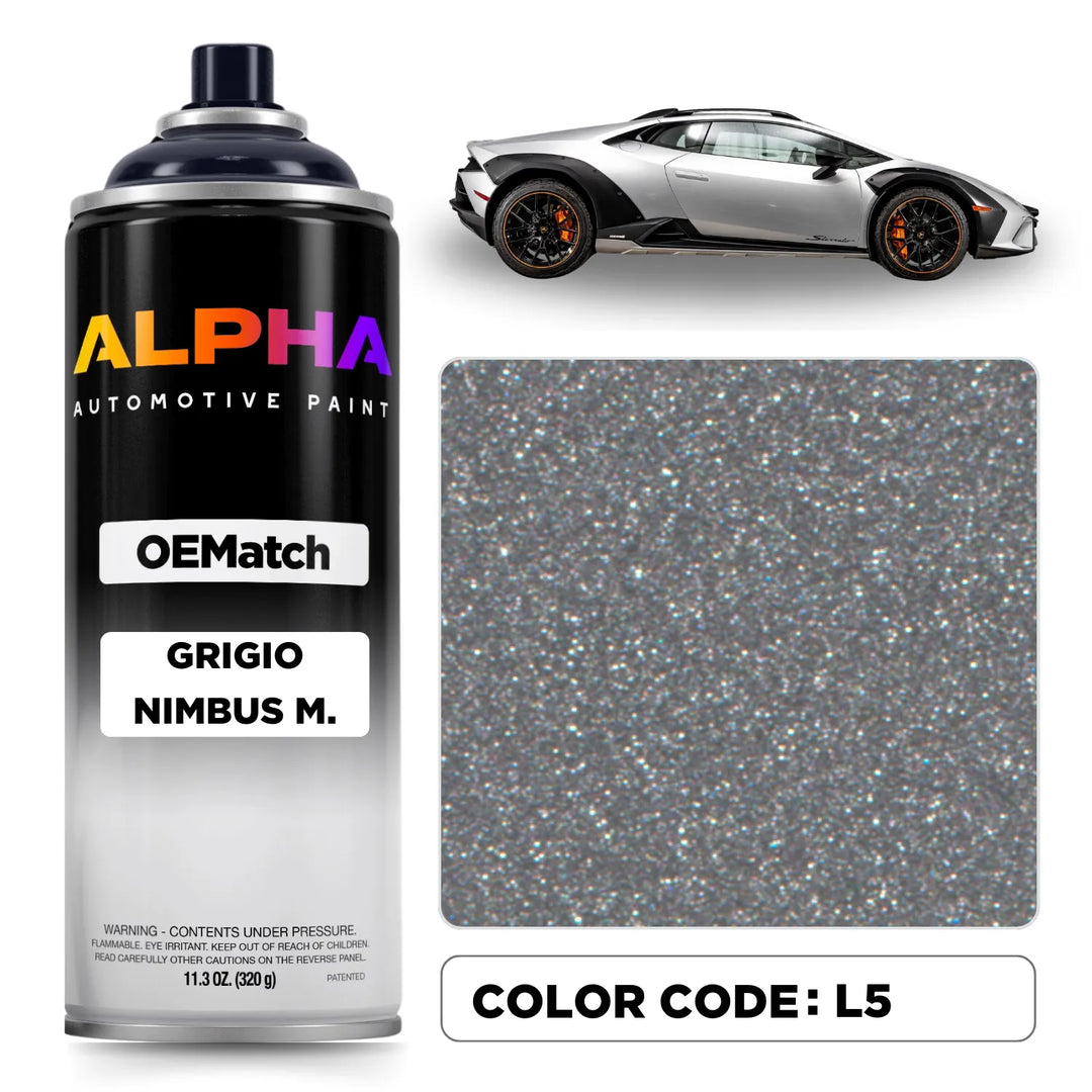 Lamborghini Grigio Nimbus Metallic L5 | OEMatch Spray Can
