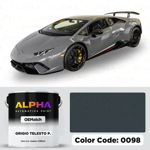 Lamborghini Grigio Telesto Pearl 0098 | OEMatch Basecoat