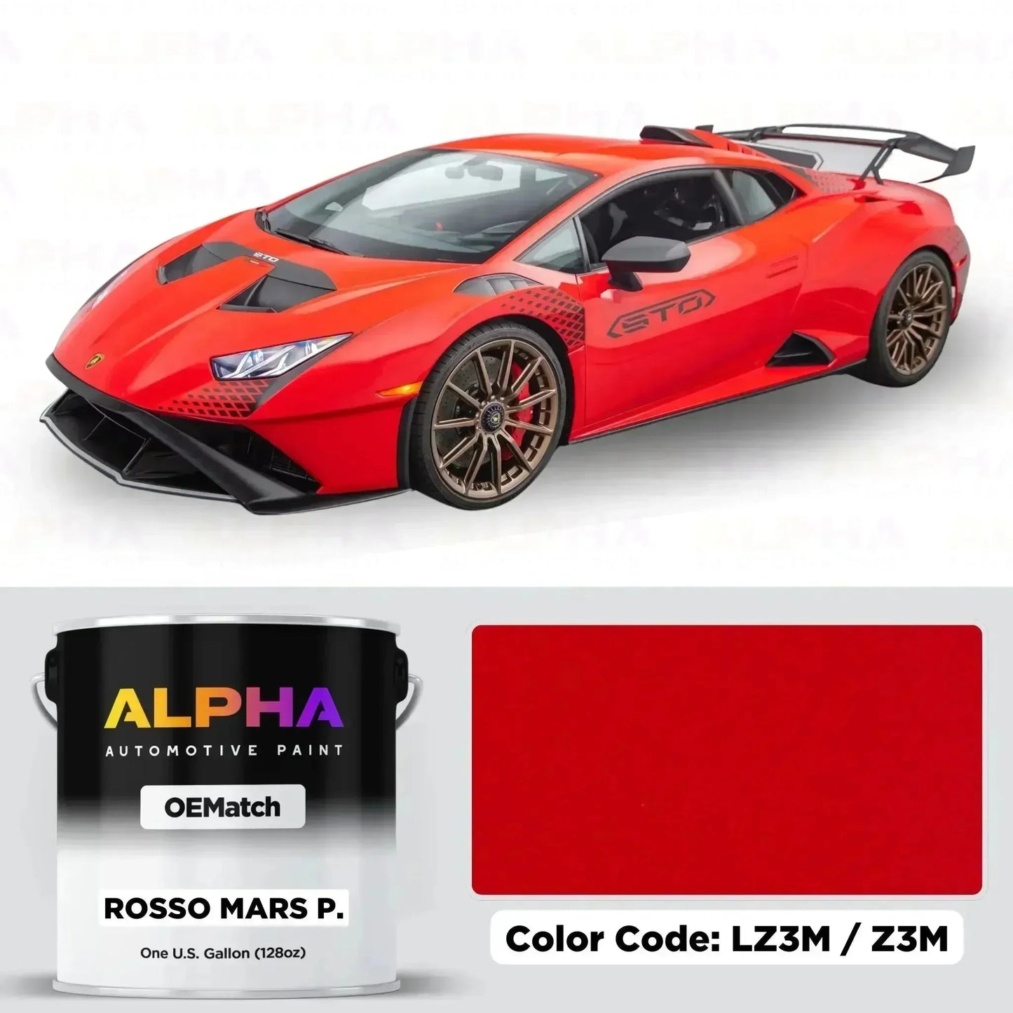 Lamborghini Rosso Mars Pearl LZ3M | OEMatch Basecoat