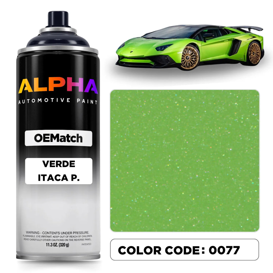 Lamborghini Verde Itaca Pearl 0077 | OEMatch Spray Can