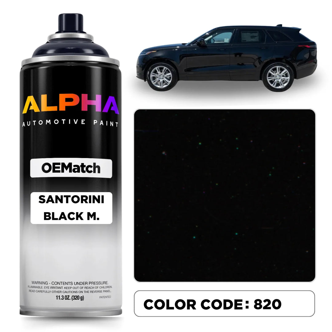 Land Rover Santorini Black Metallic 820 | OEMatch Spray Can