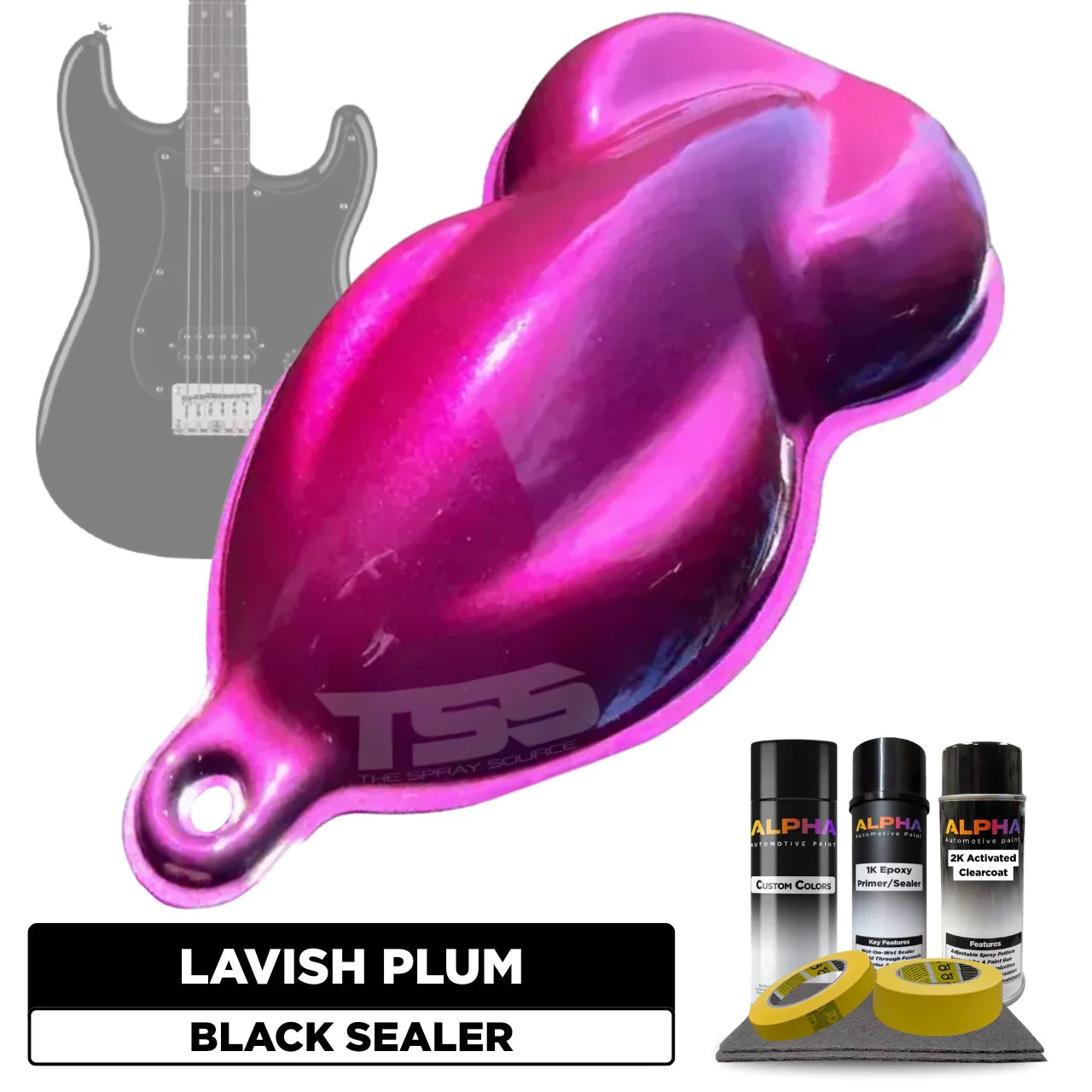 Lavish Plum Guitar Paint Kit