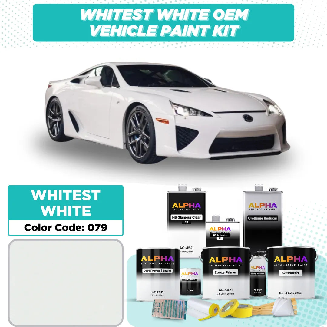 Lexus (LFA) Whitest White 079 | OEMatch Vehicle Paint Kit