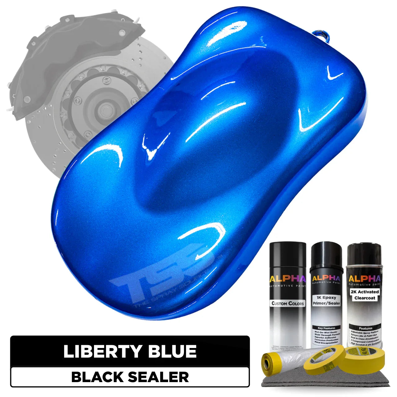 Liberty Blue Brake Caliper Paint Kit