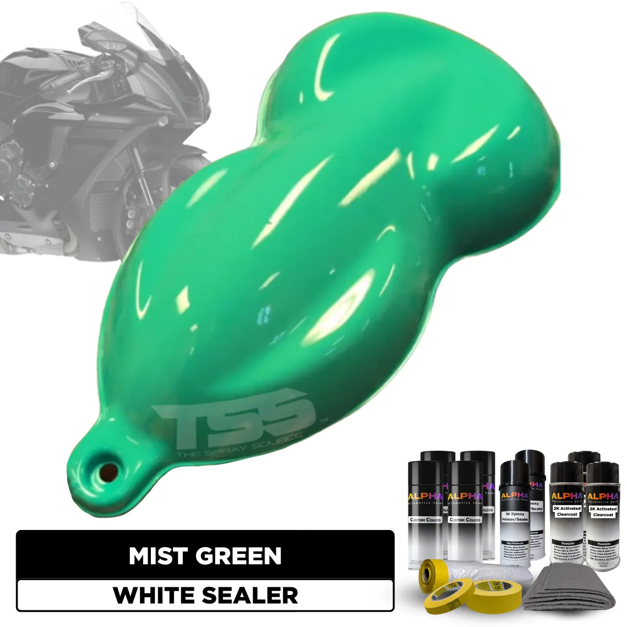 Mist Green Motorcycle Paint Kit – The Spray Source