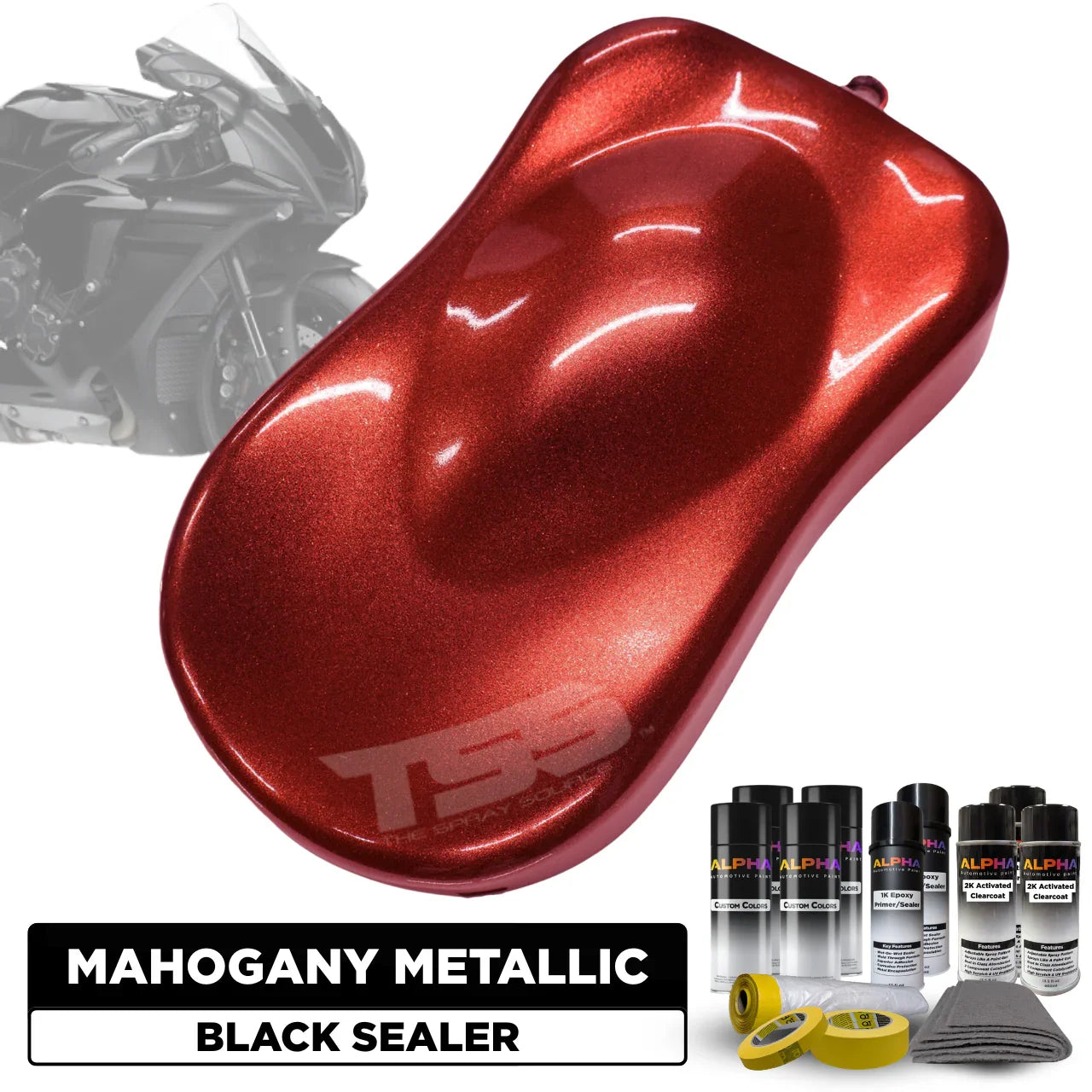 Mahogany Metallic Motorcycle Paint Kit