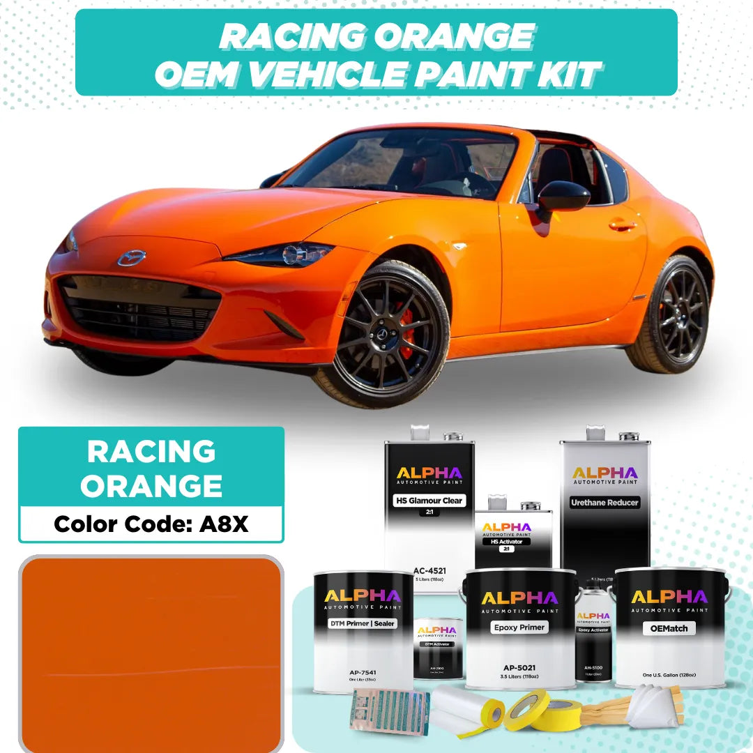 Mazda Racing Orange A8X | OEMatch Vehicle Paint Kit