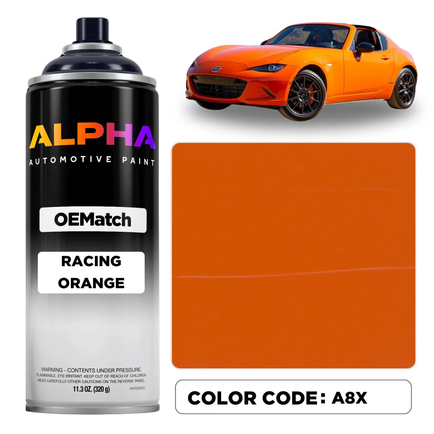 Mazda Racing Orange A8X | OEMatch Spray Can