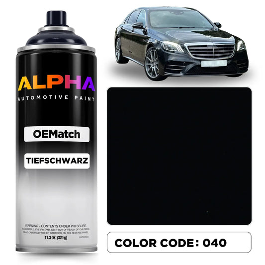 Mercedes Black 040 | OEMatch Spray Can