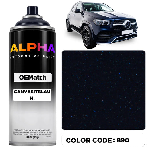 Mercedes Canvasitblau Metallic 890 | OEMatch Spray Can