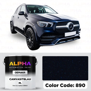 Mercedes Canvasitblau Metallic 890 | OEMatch Basecoat