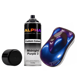 Midnight Purple 3 Alpha Custom Color Aerosol Spray Can Midcoat